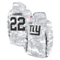 Parkc NY.Giants #22 Najee Harris Player Arctic Camo Salute to Service Pullover Hoodies Limited Game Stitched Jerseys