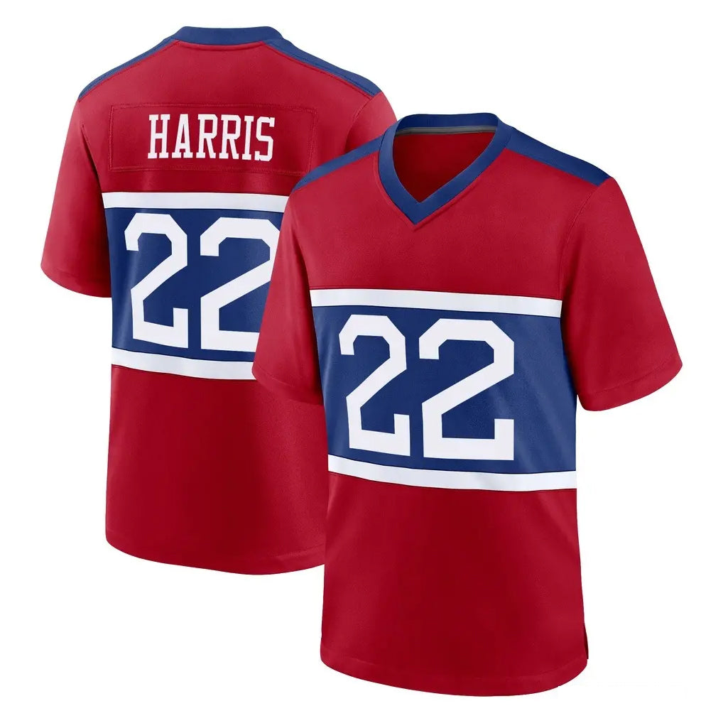 Parkc NY.Giants #22 Najee Harris Player Red Century Home Game Stitched Jerseys