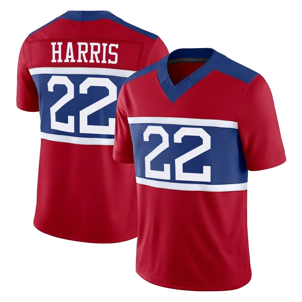 Parkc NY.Giants #22 Najee Harris Player Red Century Vapor F.U.S.E. Home Game Stitched Jerseys
