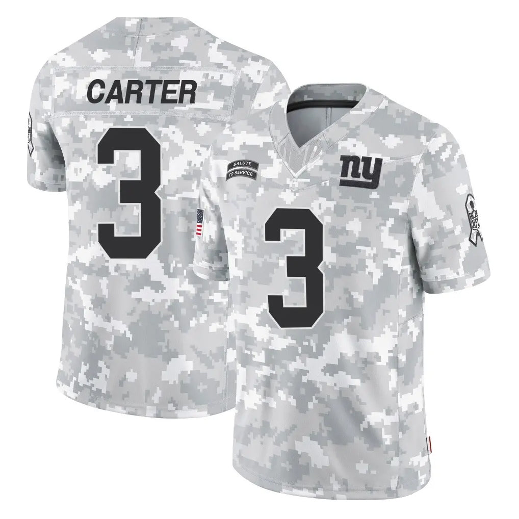 Parkc NY.Giants #3 Abdul Carter Player Arctic Camo Salute To Service Limited Game Stitched Jerseys
