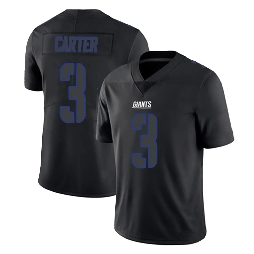 Parkc NY.Giants #3 Abdul Carter Player Black Impact Limited Home Game Stitched Jerseys