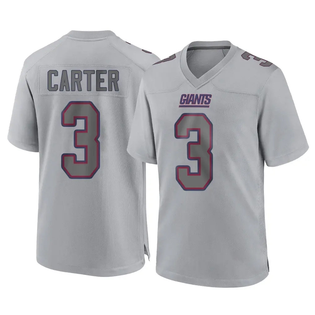 Parkc NY.Giants #3 Abdul Carter Player Gray Atmosphere Fashion Limited Game Stitched Jerseys
