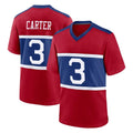 Parkc NY.Giants #3 Abdul Carter Player Red Century Home Game Stitched Jerseys