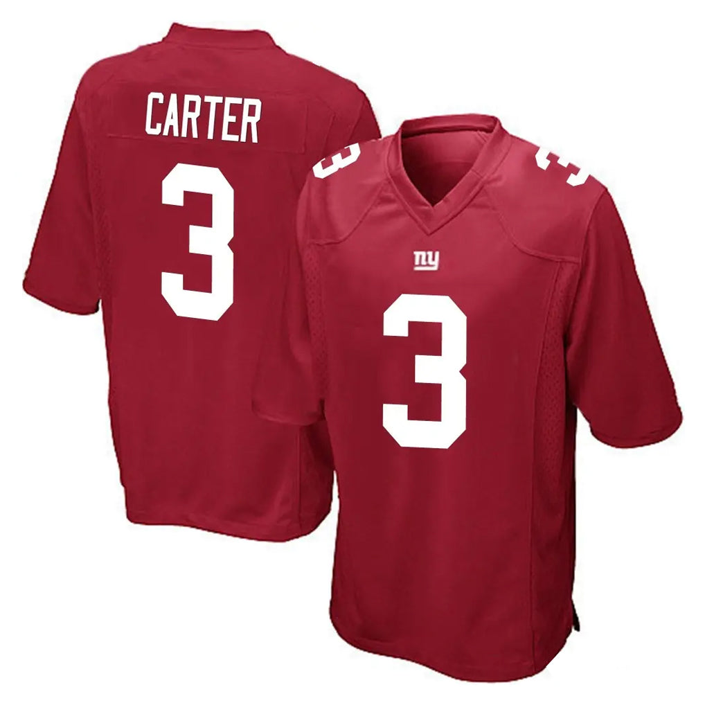 Parkc NY.Giants #3 Abdul Carter Player Red Home Game Stitched Jerseys