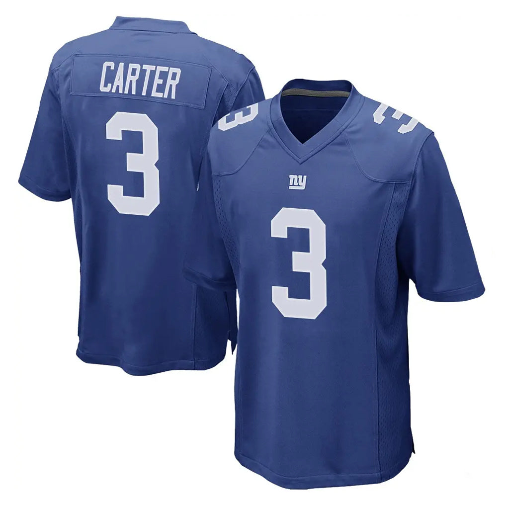 Parkc NY.Giants #3 Abdul Carter Player Royal Home Game Stitched Jerseys
