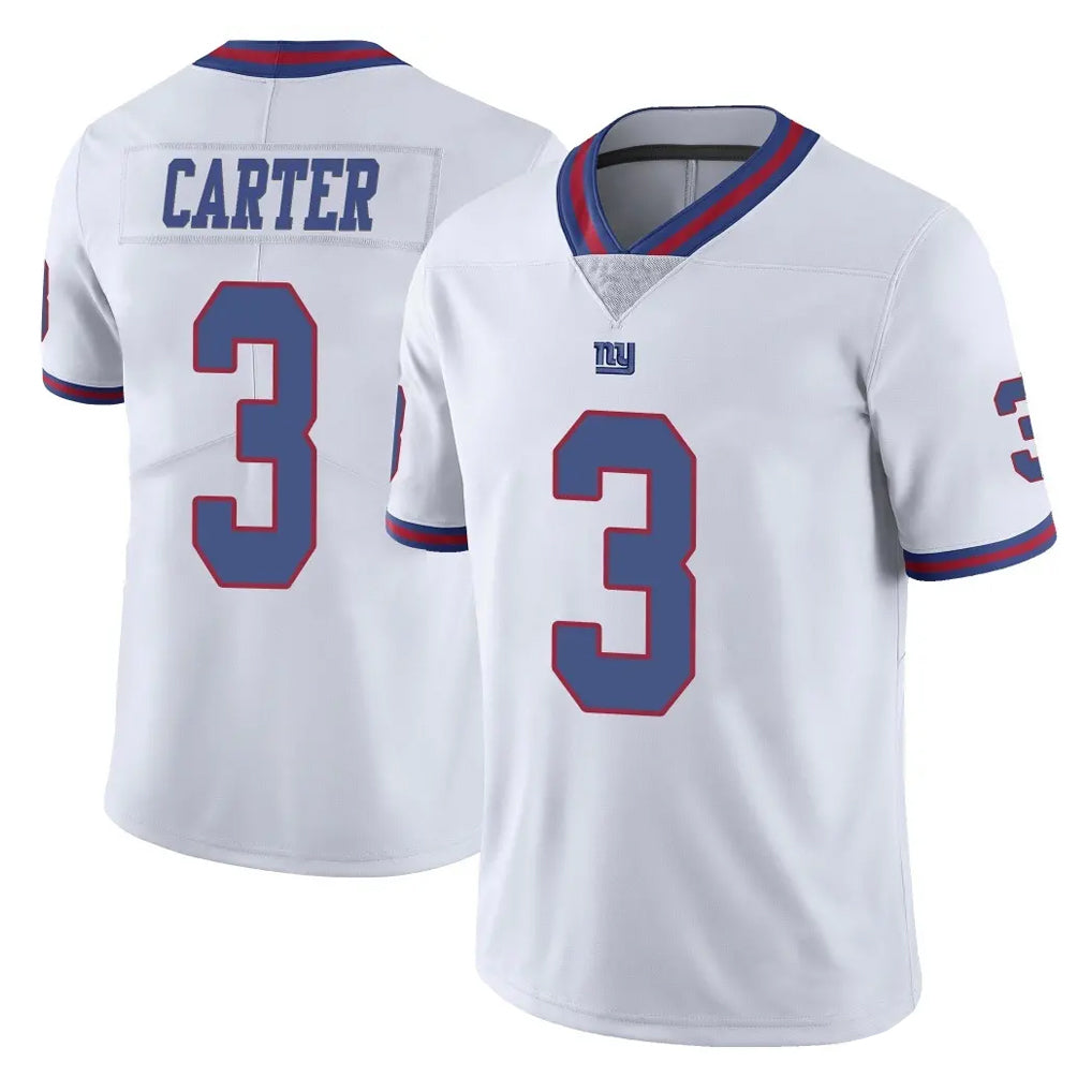 Parkc NY.Giants #3 Abdul Carter Player White Color Rush Home Game Stitched Jerseys