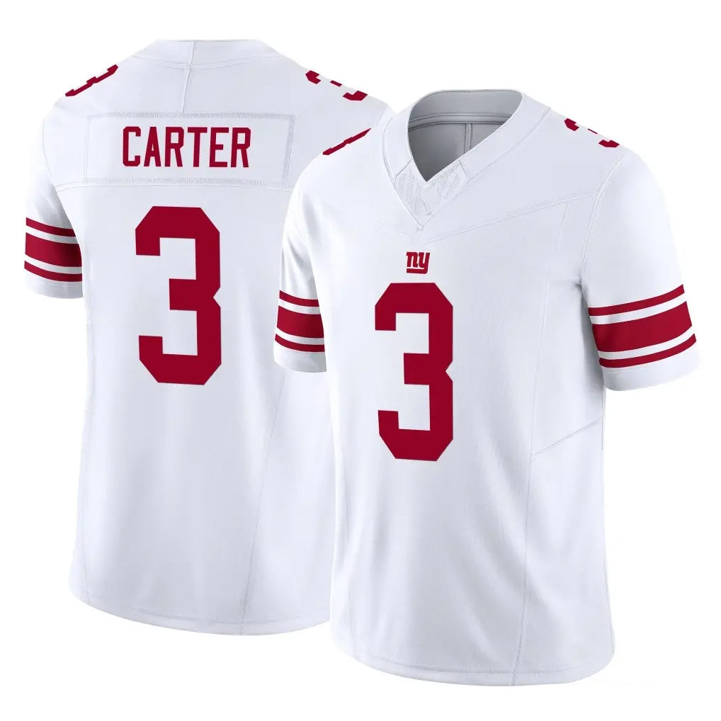 Parkc NY.Giants #3 Abdul Carter Player White Limited Vapor F.U.S.E. Home Game Stitched Jerseys