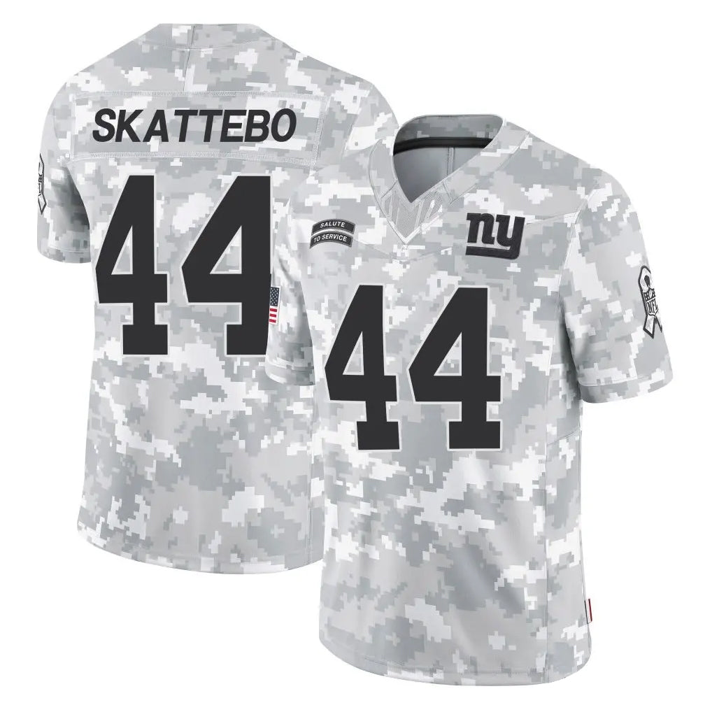 Parkc NY.Giants #44 Cam Skattebo Player Arctic Camo Salute To Service Limited Game Stitched Jerseys