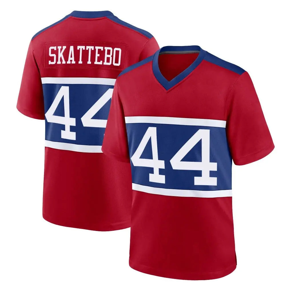 Parkc NY.Giants #44 Cam Skattebo Player Red Century Home Game Stitched Jerseys