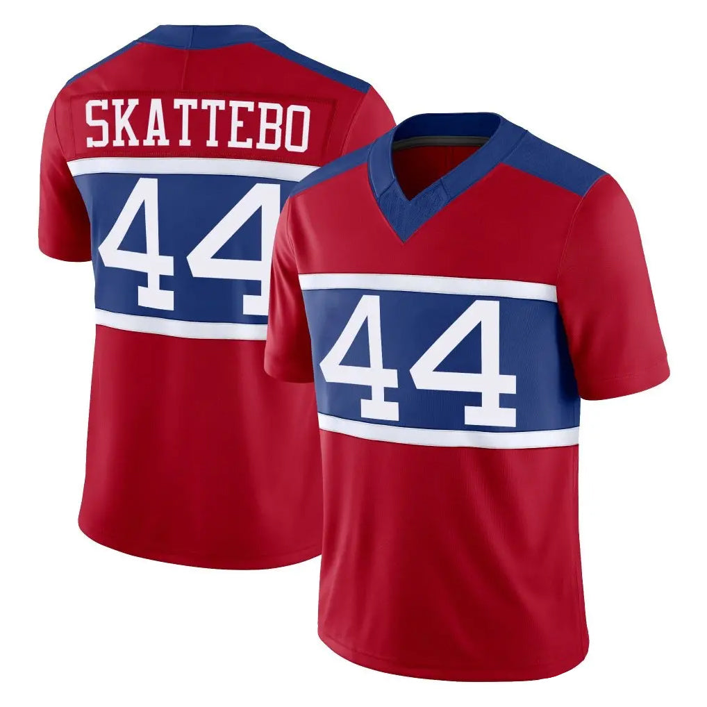 Parkc NY.Giants #44 Cam Skattebo Player Red Century Vapor F.U.S.E. Home Game Stitched Jerseys