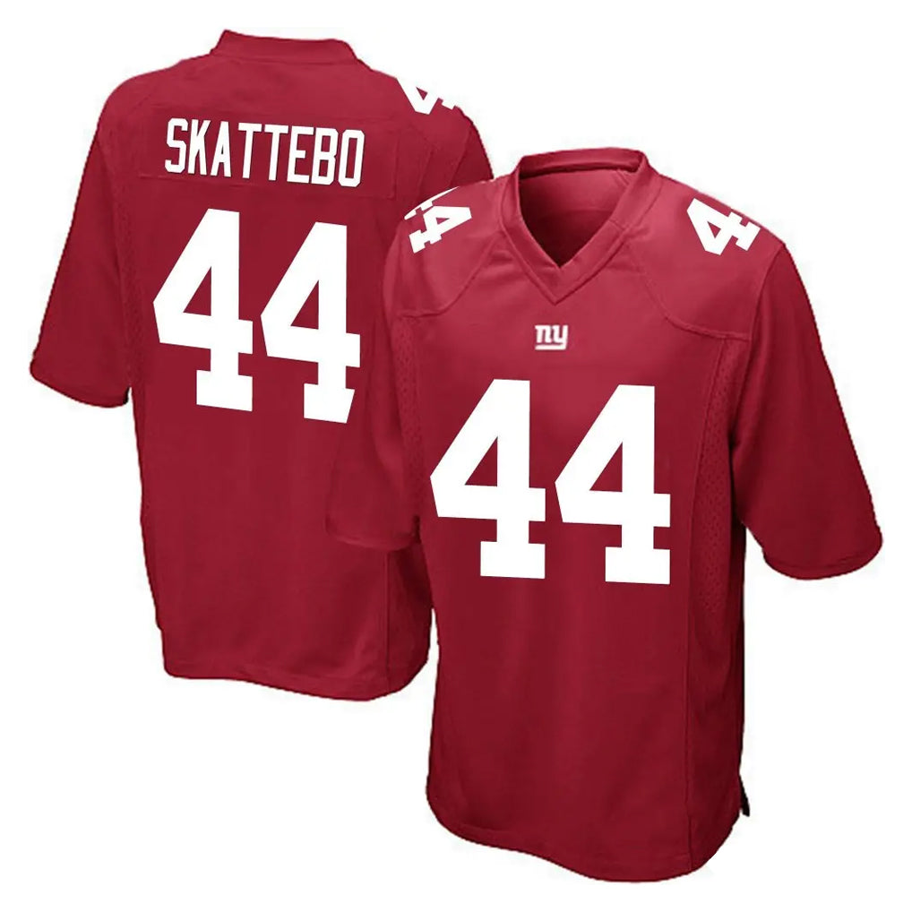 Parkc NY.Giants #44 Cam Skattebo Player Red Home Game Stitched Jerseys