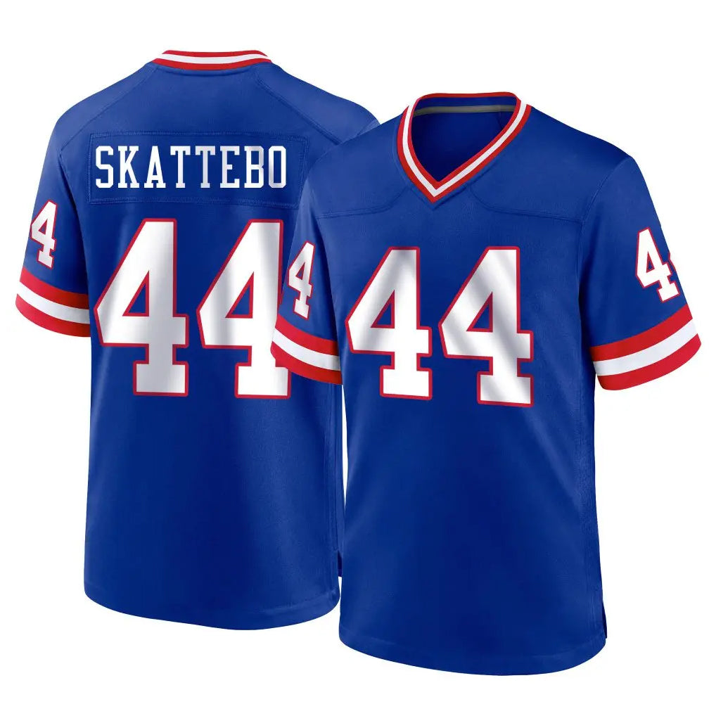 Parkc NY.Giants #44 Cam Skattebo Player Royal Classic Home Game Stitched Jerseys