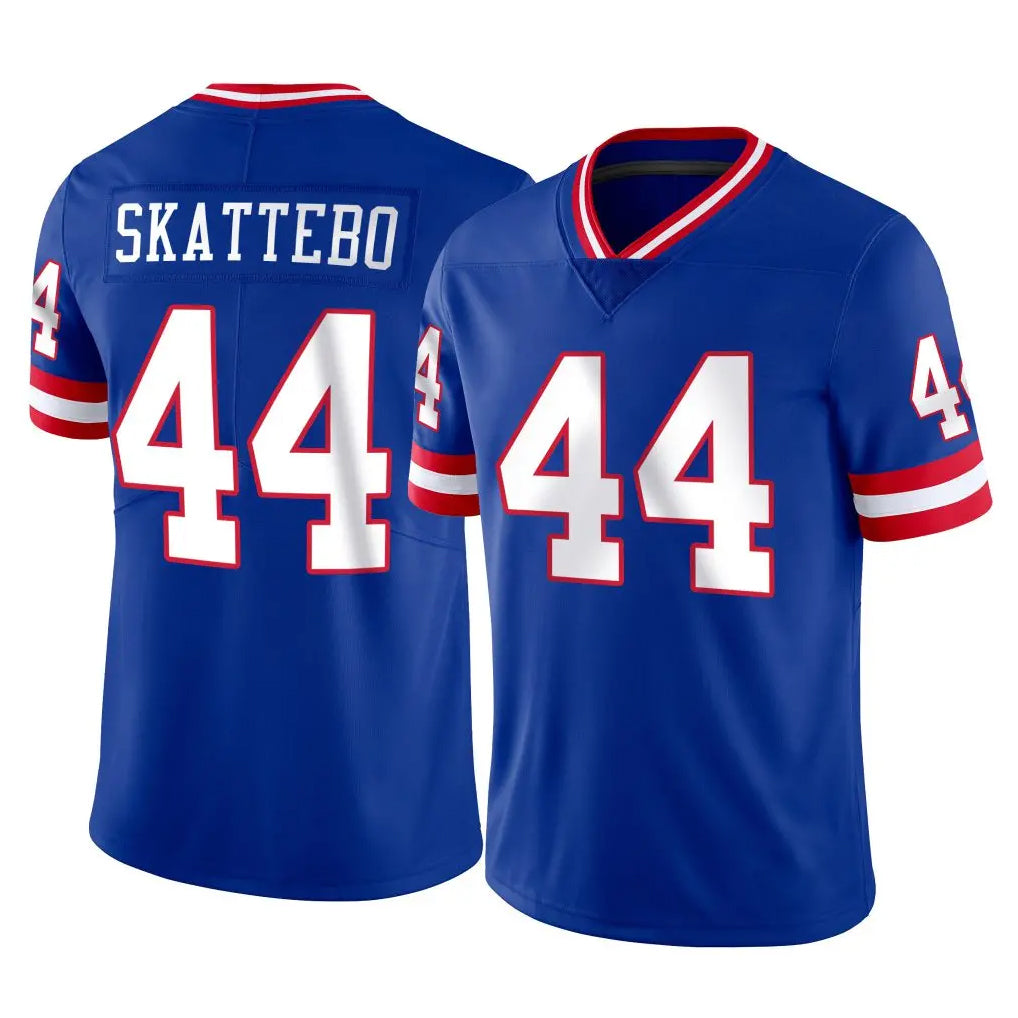 Parkc NY.Giants #44 Cam Skattebo Player Royal Classic Vapor Home Game Stitched Jerseys
