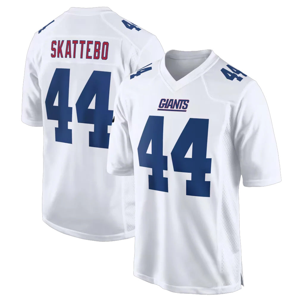 Parkc NY.Giants #44 Cam Skattebo Player White Fashion Limited Home Game Stitched Jerseys