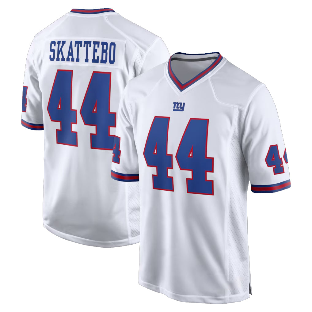 Parkc NY.Giants #44 Cam Skattebo Player White Game Home Stitched Jerseys