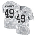 Parkc NY.Giants #49 Tremaine Edmunds Player Arctic Camo Salute To Service Limited Game Stitched Jerseys