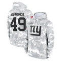 Parkc NY.Giants #49 Tremaine Edmunds Player Arctic Camo Salute to Service Pullover Hoodies Limited Game Stitched Jerseys