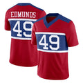 Parkc NY.Giants #49 Tremaine Edmunds Player Red Century Vapor F.U.S.E. Home Game Stitched Jerseys