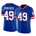 Parkc NY.Giants #49 Tremaine Edmunds Player Royal Classic Vapor Home Game Stitched Jerseys