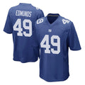 Parkc NY.Giants #49 Tremaine Edmunds Player Royal Home Game Stitched Jerseys