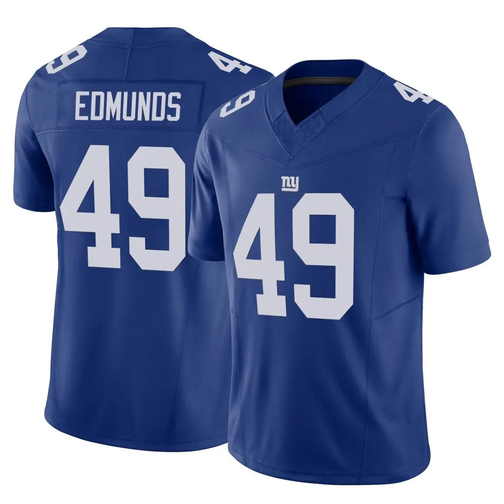 Parkc NY.Giants #49 Tremaine Edmunds Player Royal Limited Vapor F.U.S.E. Home Game Stitched Jerseys