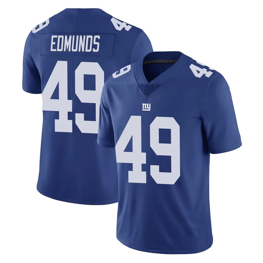 Parkc NY.Giants #49 Tremaine Edmunds Player Royal Limited Vapor Untouchable Home Game Stitched Jerseys
