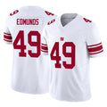 Parkc NY.Giants #49 Tremaine Edmunds Player White Limited Vapor F.U.S.E. Home Game Stitched Jerseys