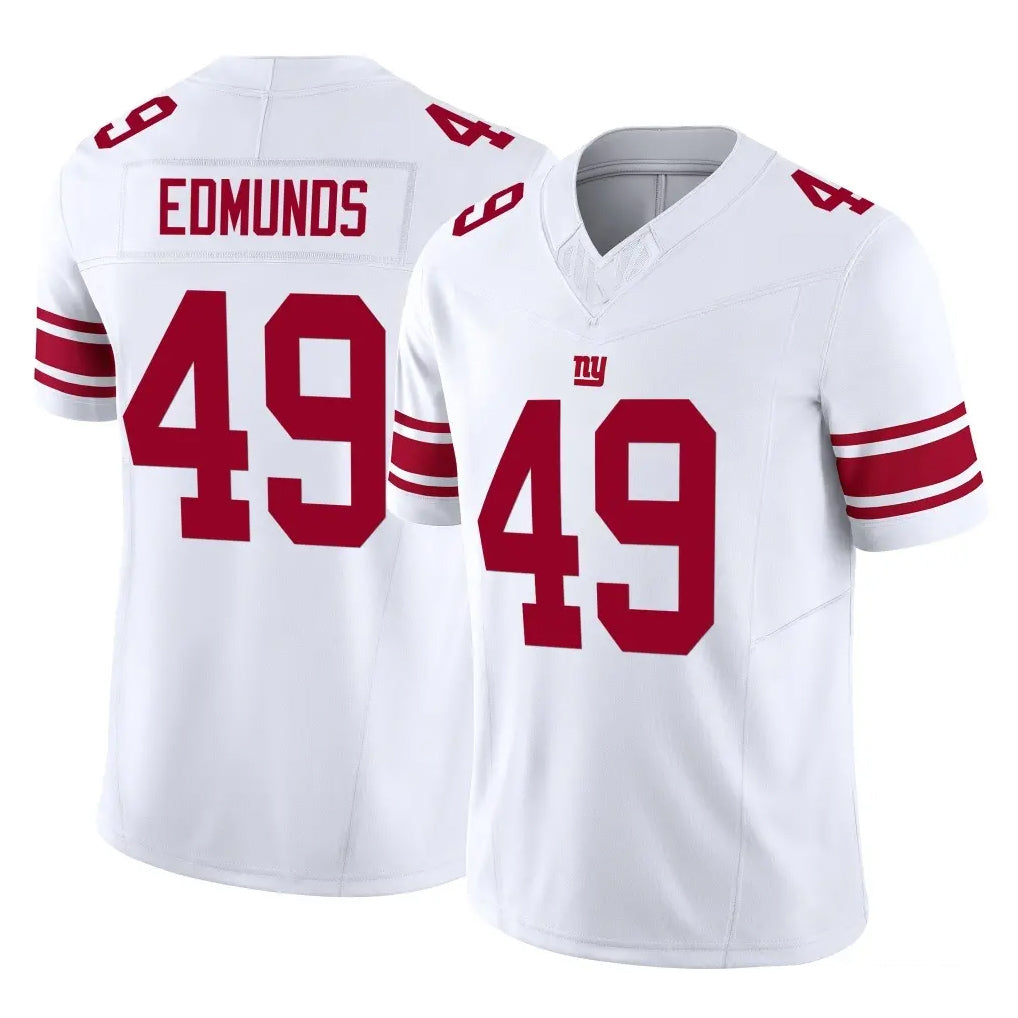 Parkc NY.Giants #49 Tremaine Edmunds Player White Limited Vapor F.U.S.E. Home Game Stitched Jerseys