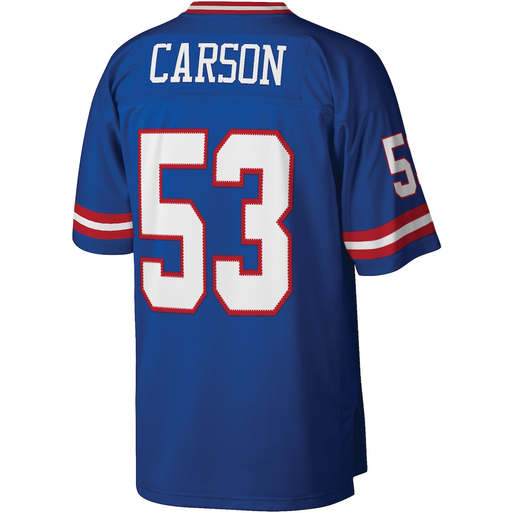Parkc NY.Giants #53 Harry Carson Mitchell & Ness Royal Legacy Replica Jersey