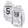 Parkc NY.Giants #5 Kayvon Thibodeaux Player Arctic Camo Salute to Service Pullover Hoodies Limited Game Stitched Jerseys