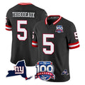 Parkc NY.Giants #5 Kayvon Thibodeaux Player Black 100th Season & State Patch Vapor Limited Home Game Stitched Jerseys