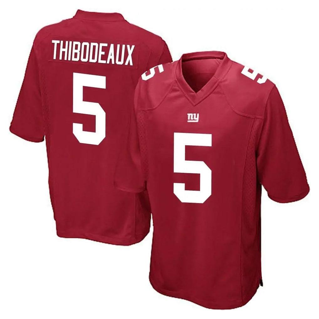 Parkc NY.Giants #5 Kayvon Thibodeaux Player Red Home Game Stitched Jerseys