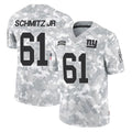 Parkc NY.Giants #61 John Michael Schmitz Jr. Player Arctic Camo Salute To Service Limited Game Stitched Jerseys