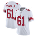 Parkc NY.Giants #61 John Michael Schmitz Jr. Player White Limited Vapor Untouchable Home Game Stitched Jerseys