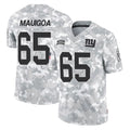 Parkc NY.Giants #65 Francis Mauigoa Player Arctic Camo Salute To Service Limited Game Stitched Jerseys