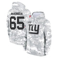 Parkc NY.Giants #65 Francis Mauigoa Player Arctic Camo Salute to Service Pullover Hoodies Limited Game Stitched Jerseys