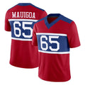 Parkc NY.Giants #65 Francis Mauigoa Player Red Century Vapor F.U.S.E. Home Game Stitched Jerseys