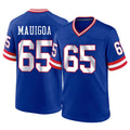 Parkc NY.Giants #65 Francis Mauigoa Player Royal Classic Home Game Stitched Jerseys