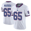 Parkc NY.Giants #65 Francis Mauigoa Player White Color Rush Home Game Stitched Jerseys