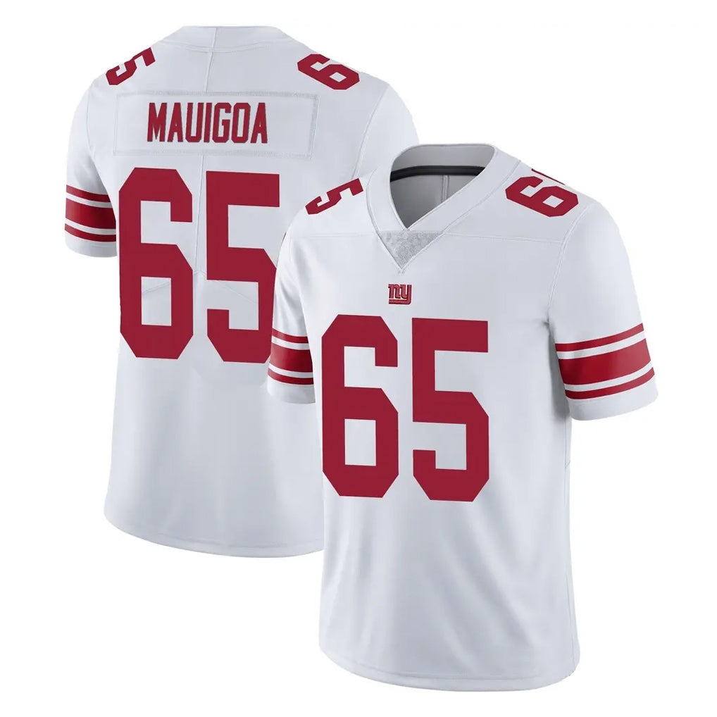 Parkc NY.Giants #65 Francis Mauigoa Player White Limited Vapor Untouchable Home Game Stitched Jerseys