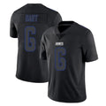 Parkc NY.Giants #6 Jaxson Dart Player Black Impact Limited Home Game Stitched Jerseys