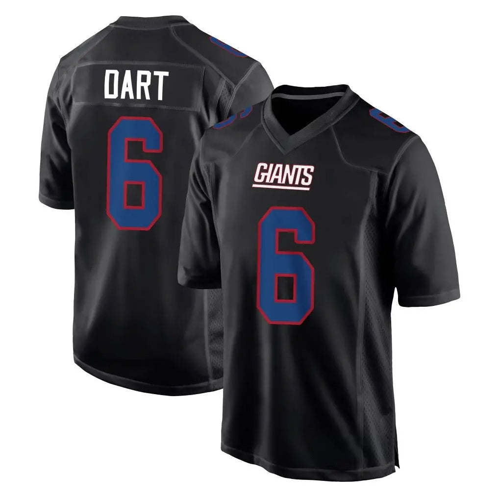 Parkc NY.Giants #6 Jaxson Dart Player Carbon Fashion Limited Home Game Stitched Jerseys