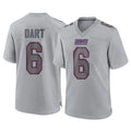 Parkc NY.Giants #6 Jaxson Dart Player Gray Atmosphere Fashion Limited Game Stitched Jerseys