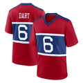 Parkc NY.Giants #6 Jaxson Dart Player Red Century Home Game Stitched Jerseys