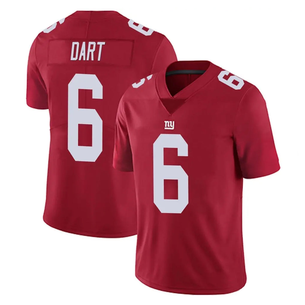 Parkc NY.Giants #6 Jaxson Dart Player Red Limited Vapor Untouchable Home Game Stitched Jerseys