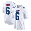 Parkc NY.Giants #6 Jaxson Dart Player White Fashion Limited Home Game Stitched Jerseys