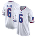 Parkc NY.Giants #6 Jaxson Dart Player White Game Home Stitched Jerseys
