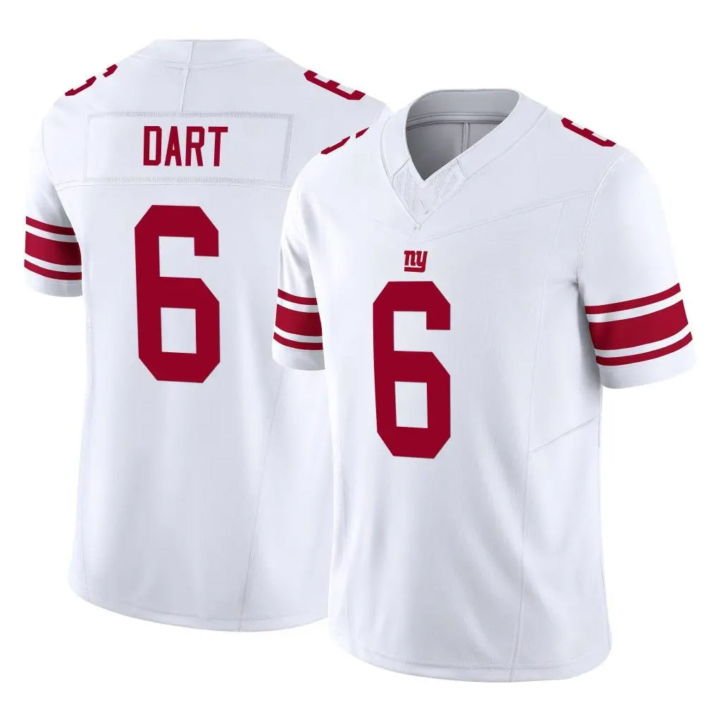 Parkc NY.Giants #6 Jaxson Dart Player White Limited Vapor F.U.S.E. Home Game Stitched Jerseys
