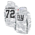 Parkc NY.Giants #72 Jermaine Eluemunor Player Arctic Camo Salute to Service Pullover Hoodies Limited Game Stitched Jerseys
