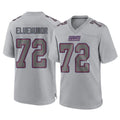 Parkc NY.Giants #72 Jermaine Eluemunor Player Gray Atmosphere Fashion Limited Game Stitched Jerseys